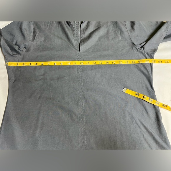 CLARIDGE & KING Gray mandarin‎ collar tunic top size L - Picture 12 of 13